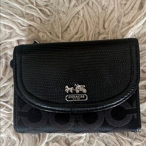 Coach Black Signature Wallet